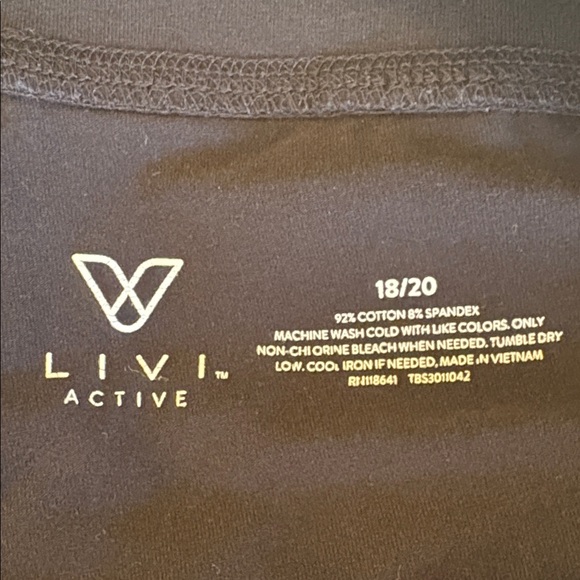 3X Livi Active Women's Black Yoga Pants straight leg leggings Active Wear - Picture 5 of 5